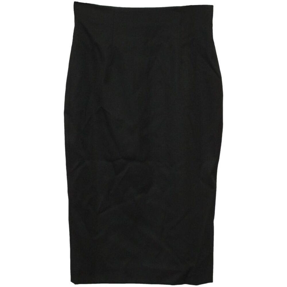 Alexander McQueen Pencil Skirt in Black Wool